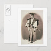 宮司日本の又は侍、1870年代(手 –  ポストカード (正面/裏面)