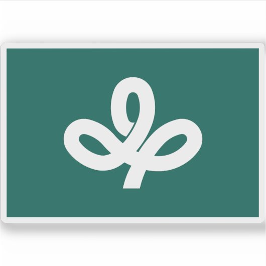 宮城県国旗 シール (正面)