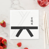 宮城道空手黒帯空手 スタンダードランチョンナプキン (インサイチュ)