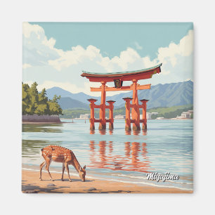 宮島厳島神社旅行 マグネット