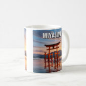 宮島空中鳥居厳島神社旅行 コーヒーマグカップ (正面右)