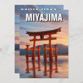 宮島空中鳥居厳島神社旅行 シーズンカード (正面/裏面)