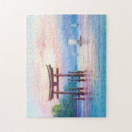 宮島鳥居と帆船の日本美術 ジグソーパズル