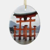 宮島、日本の湾の歴史的ゲート セラミックオーナメント (右)