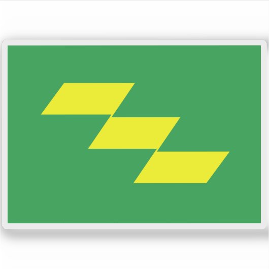 宮崎県国旗 シール (正面)