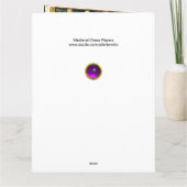 宮廷の中世チェスの選手 カード (裏面)