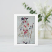 宮廷の魅力的衣装デザイン ポストカード (スタンド正面)