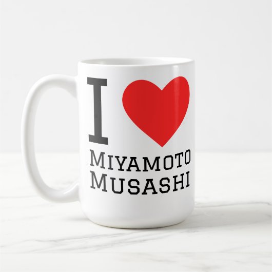 宮本武蔵が好き コーヒーマグカップ (左)