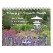 宮本武蔵俳句のオマージュ カレンダー (カバー)