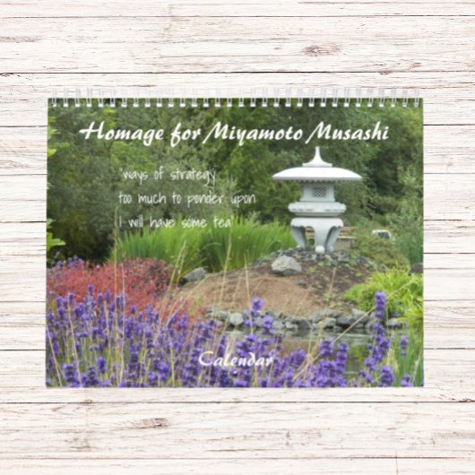 宮本武蔵俳句のオマージュ カレンダー