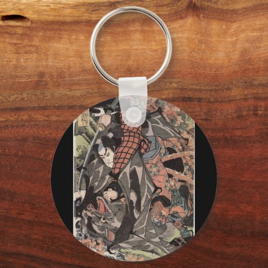 宮本武蔵C.1800年代 キーホルダー (正面)