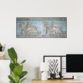 宮殿から翼のある二人のグリフィン ポスター (ホームオフィス)