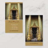 宮殿のタイの金写真の保護者 名刺 (正面/裏面)