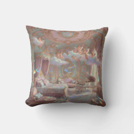 宮殿の夢の世界 サイケデリック・ロココ調の壁画 クッション