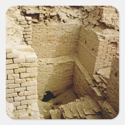 宮殿の廃墟 スクエアシール (正面)