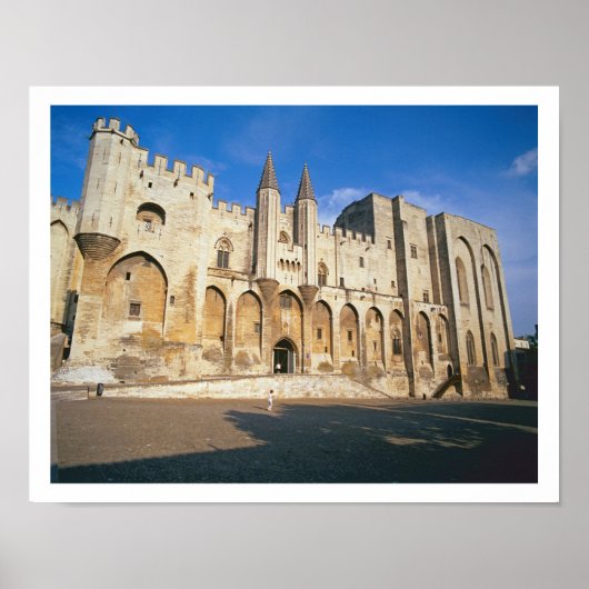 宮殿の玄関の正面のビュー（写真） ポスター (正面)