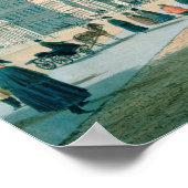 宮殿の通路から見える冬の宮殿 ポスター (角)