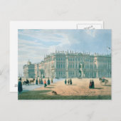 宮殿の通路から見える冬の宮殿 ポストカード (正面/裏面)