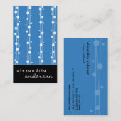 宮殿の青い点およびわらの名刺 名刺 (正面/裏面)