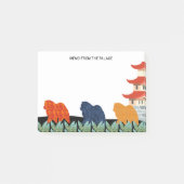 宮殿の食事の付箋からのメモ ポストイット (正面)