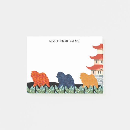 宮殿の食事の付箋からのメモ ポストイット (正面)