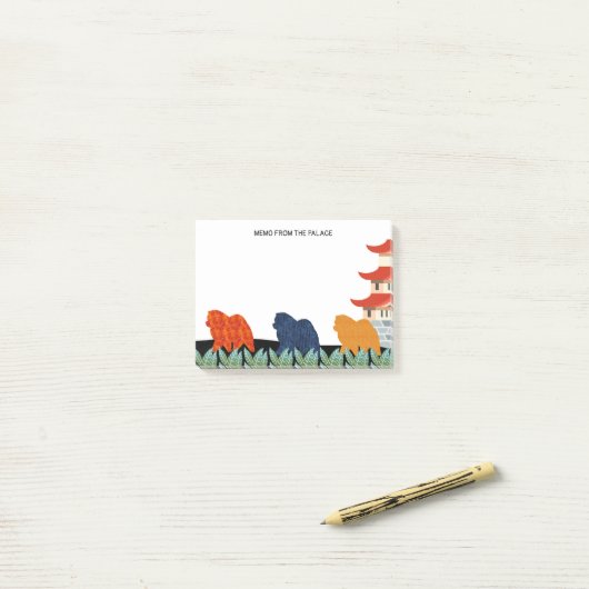 宮殿の食事の付箋からのメモ ポストイット (デスク上)