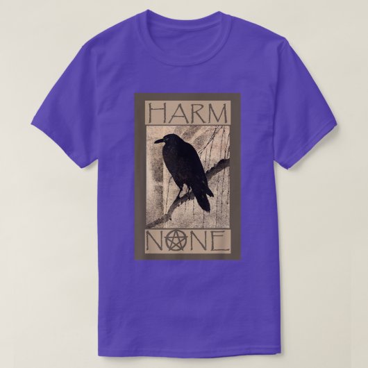 害なしWiccanPaganデザイン Tシャツ (デザイン正面)