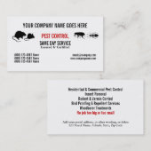 害虫の害虫制御は個人化なります 名刺 (正面/裏面)