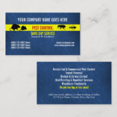 害虫の害虫制御は個人化なります 名刺 (正面/裏面)