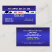 害虫の害虫制御は個人化なります 名刺 (正面/裏面)