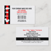 害虫の害虫制御は個人化なります 名刺 (正面/裏面)