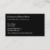 害虫のContolの名刺 名刺 (裏面)