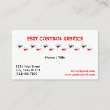 害虫サービス独身のなサイドビジネスカード