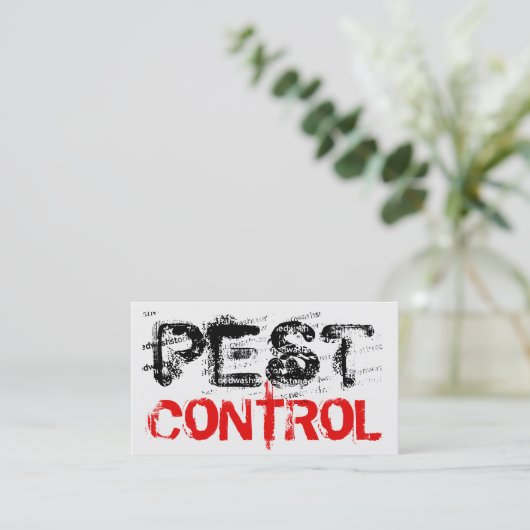 害虫素朴防除 名刺 (スタンド正面)