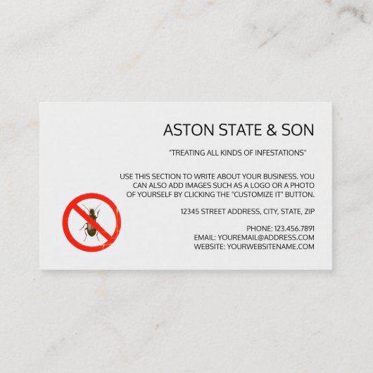 害虫素朴防除 名刺 (裏面)