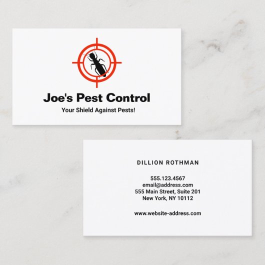 害虫防除/防虫剤 名刺 (正面/裏面)