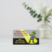 害虫駆除のサービス業カード 名刺 (スタンド正面)