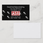 害虫駆除のユニークな名刺 名刺 (正面/裏面)