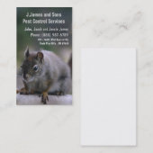 害虫駆除の害虫の害虫駆除業者 名刺 (正面/裏面)