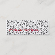 害虫駆除の細いカード