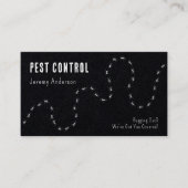 害虫駆除アリモダンブミニマルブラック 名刺 (正面)