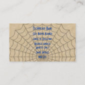 害虫駆除クモとくもの巣 名刺 (裏面)