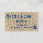 害虫駆除クモとくもの巣 名刺 (正面)