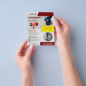 害虫駆除サービスカスタムチラシ チラシ (手)