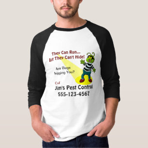 害虫駆除サービスワイシャツ Tシャツ