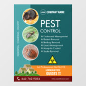 害虫駆除サービス用窓ステッカー ウィンドウサイン (シート)