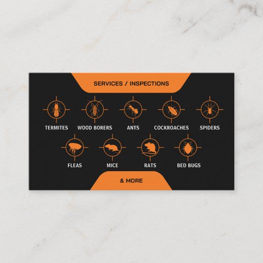 害虫駆除サービス 名刺 (正面)