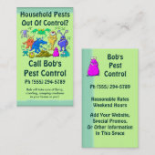 害虫駆除サービス 名刺 (正面/裏面)