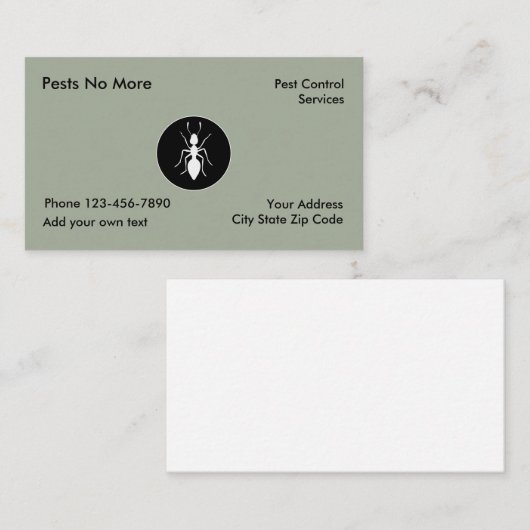 害虫駆除サービス 名刺 (正面/裏面)