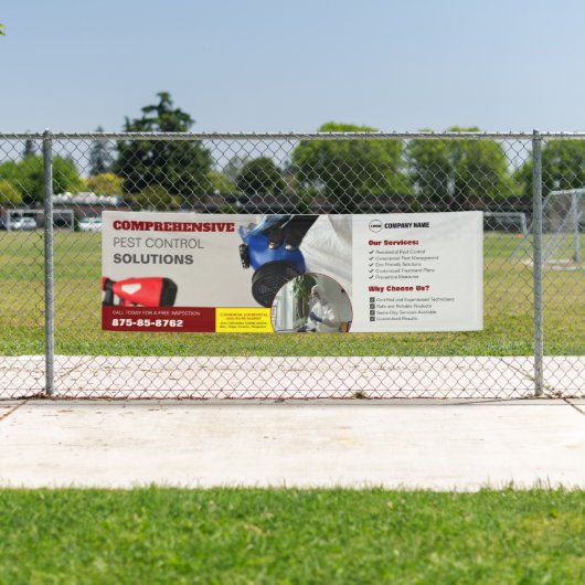 害虫駆除サービス 編集可能なバナー 横断幕 (インサイチュ)